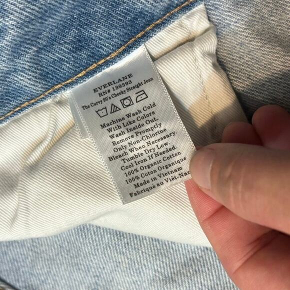 NWOT Everlane The Curvy 90s Cheeky Straight Jean Organic Cotton Size 32R - Picture 4 of 7
